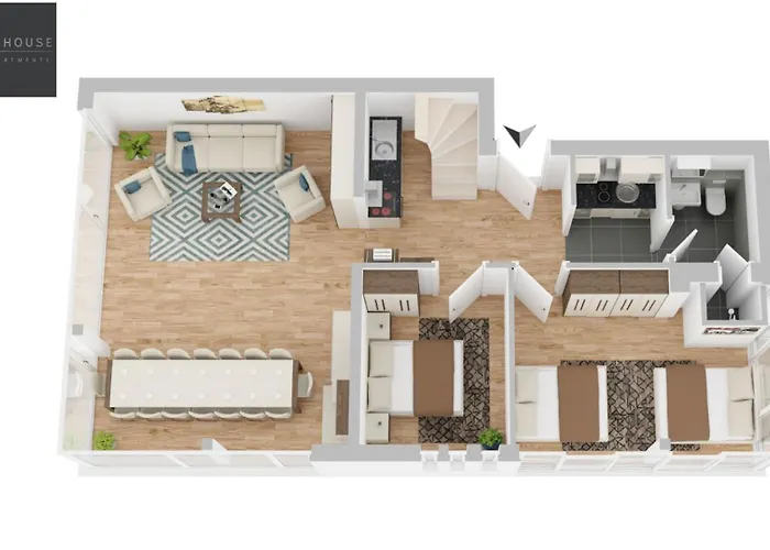 Large 155 Qm With 4 Bedrooms Located 1 To 12 Guests Monaco di Baviera
